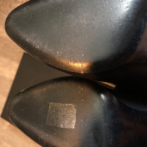 YSL Saint Laurent Leather Knee-High Boots Size 39 - Picture 7 of 8